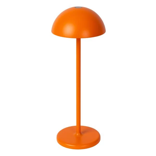 Lucide JOY - wiederaufladbare Tischlampe Innen/Außen - Akku/Batterie - Ø 12 cm - LED Dim. - 1x1,5W 3000K - IP54 - Orange - detail 1